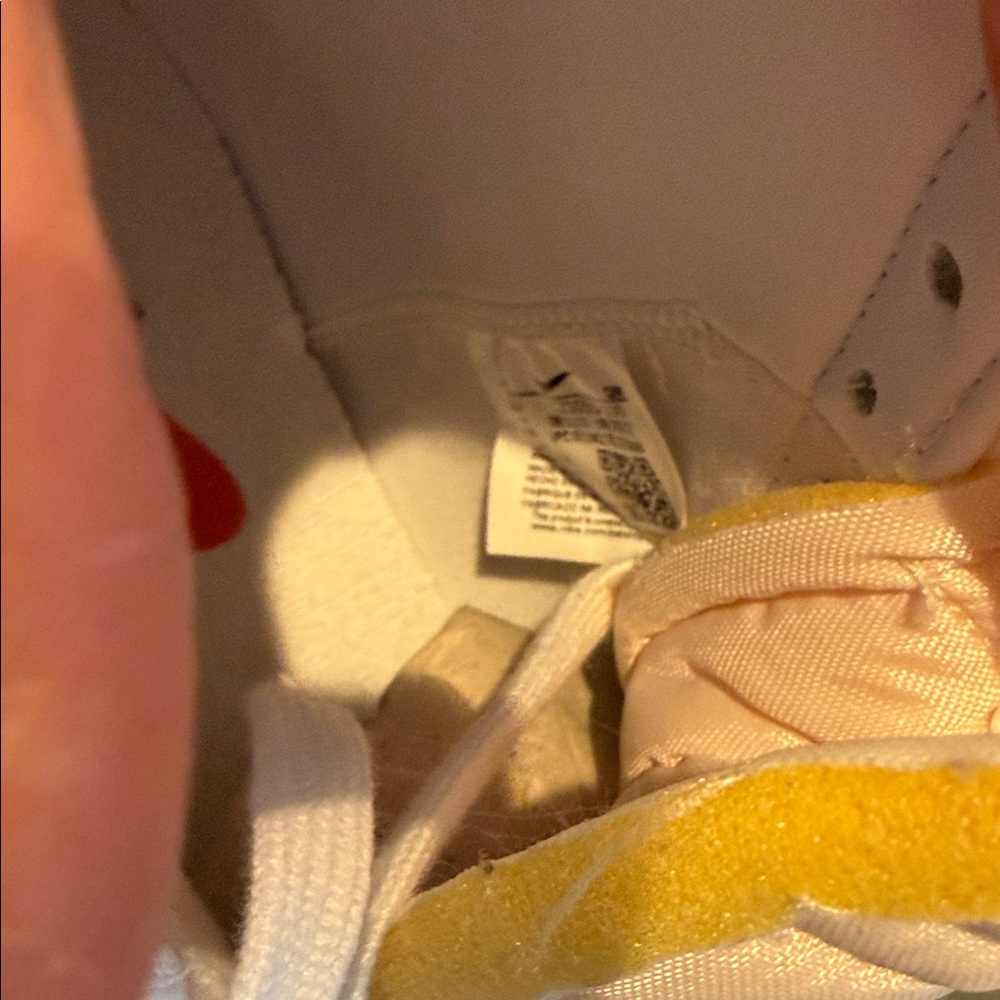 Nike White and Black High-Top Sneakers - Picture 6 of 8